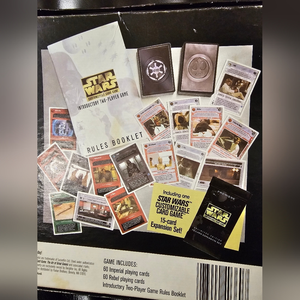 Star Wars Premier Introductory Two player Card Game Circa 1995 EUC - Picture 4 of 8